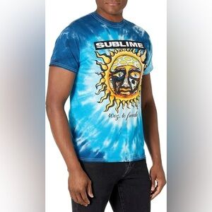 Sublime 40 Oz To Freedom Blue Tie Dye T-shirt Size Large